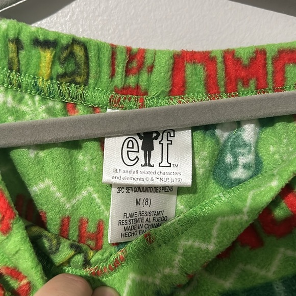 Buddy the Elf Kid’s Fleece Two Piece Pajamas Sz M (8) - Picture 6 of 6